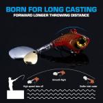 Goture VIB Tail Spinners Fishing Lure Set 10 Pcs