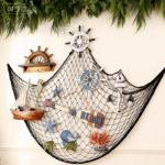 Large Black Decorative Fishing Net - 2 Pack