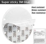 BRIOFOX 3M Adhesive Shower Curtain Rod Holders