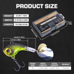 Goture VIB Tail Spinners Fishing Lure Set 10 Pcs