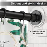 BRIOFOX 3M Adhesive Shower Curtain Rod Holders