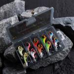 Goture VIB Tail Spinners Fishing Lure Set 10 Pcs
