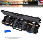 Flambeau Outdoors 4455BB Rod Bunk Box, Portable Fishing Rod Storage, Black