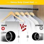 Adjustable Heavy-Duty Closet Rod for Hanging Clothes