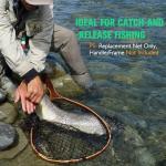 Dovesun Foldable Fishing Landing Net Replacement Black