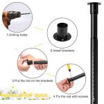 Adjustable Heavy-Duty Closet Rod for Hanging Clothes