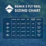 LAMSON | Remix S-Series Size -7+ Fly Fishing Reel | All-Water | Large Arbor, CNC Machined Frame + Pressure Cast Spool, Durable | Daybreak | 6wt 7wt 8wt Size