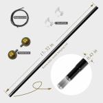 Tapestry Hanging Telescopic Rod 17-32 inch for Lightweight Aesthetic Tapestries Room Deco Scalable Wall Hanging Bar Banner Hanger Pole (Gold/Black)