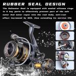 Accuretta Saltwater Spinning Reel,13+1BB Ultra Smooth Saltwater Fishing Reels,Powerful Carbon Drag,CNC Aluminum Spool & Handle