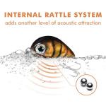 TRUSCEND Crankbaits Fishing Lures Hard Swimbait for Bass Trout Crappie Crank Baits Freshwater and Saltwater