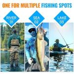 PLUSINNO Fishing Lures Tackle Box Gifts for Men, Bass, Trout Fishing Gear for Saltwater & Freshwater Including Topwater Lures, Hooks, Spinnerbaits