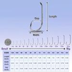 Natufish Baitholder Fishing Hooks 50/100Pcs Bait Holder Hooks Offset/Double Barbed/Long Shank/Down Eye for Soft Live Baits Saltwater(Size 12#)