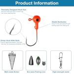 SANWEAL Fishing Weights Kit - Assorted Sinkers Lead Jigs Swivels - Bullet Pyramid Split Shot Egg Weights - Freshwater Saltwater Bass Catfish Walleye Tackle Box(Pro Kit 88 Pcs/15 Types)