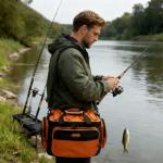 MYDAYS OUTDOOR Fishing Tackle Bags,Fishing Bags for Saltwater or Freshwater Fishing,Tackle Box Bag with Padded Shoulder Strap(Not Included Tackle Box Trays)