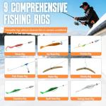 TOPFORT 187/343pcs Fishing Accessories Kit, Fishing Tackle Box with Tackle Included, Jig Hooks, Bullet Bass Casting Sinker Weights, Swivels Snaps, Sinker Slides, Fishing Gear and Equipment