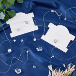 SUPERFINDINGS 9 Style Transparent Fishing Line Choker Necklaces Fashion Invisible Pendant Necklace Single Cross Star Cubic Zircon Pendant Choker Necklace Cute Jewelry for Commuting Party Travel
