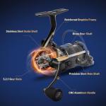 Handing M1 Pro Spinning Fishing Reel Fully Enclosed Structure Fishing Spinning Reel for Saltwater or Freshwater Fishing Reels 33 Lbs Max Drag Spinning Fishing Reel 9+1 Stainless BB Size 5000