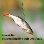 FishTrip Catfish Hooks Big River Hooks, 25pcs Live Cut Bait Fishing Hook for Catfishing Flathead Saltwater Freshwater (1/0)