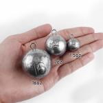 Dr.Fish 5 Pack Cannonball Sinkers Saltwater Lead Fishing Weights Round Ball Sinkers Trolling Downrigger Weights Bottom 1oz