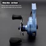 CAMEKOON Snow Storm 600 Inline Ice Fishing Reel, High Line Capacity, 8 Button Magnetic Drop Speed Control System, 3.0:1 Gear Ratio, 6.2 OZ Lightweight Graphite Frame with CNC-Machined Aluminum Spool