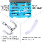 9PCS Full-Swim Layer Hard Fishing Lures Kit with Tackle Box | Bass Trout Fishing Lures Set Including Minnows, VIBs, Spinnerbaits | Freshwater & Saltwater Fishing Gear | Ideal 2026 Gift for Anglers