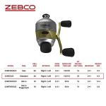 Zebco 33 Gold Spincast Fishing Reel, Size 30 Reel, Changeable Right- or Left-Hand Retrieve, Durable All-Metal Gears, Pre-Spooled with 10-Pound Zebco Cajun Fishing Line, Silver/Gold (Clam Packaging)