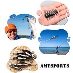 AMYSPORTS Saltwater Fishing Weights Swivel Bullet Sinkers Fishing Weight Brass Fishing Weights Freshwater Bass Sinker Weight with Swivel Rolling 15pcs 1/16oz