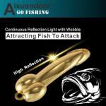 Bass Fishing Lure, Fishing Spoons, Topwater Lures with Trebles Hooks, Trout Lures, Tackle for Freshwater and Saltwater, Gifts for Men Father' s Day