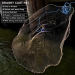 Drasry Saltwater Cast Net for Bait Fishing