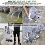 Drasry Saltwater Cast Net for Bait Fishing