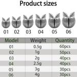 250 Fishing Weights Tackle Box