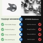 100 Removable Round Fishing Weights for Angling