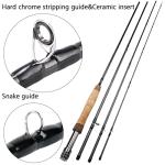 Sougayilang 9ft Portable Fly Fishing Rod 4-Piece