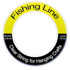 547 yd Monofilament Fishing Line - 0.25mm Clear Nylon