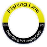547 yd Monofilament Fishing Line - 0.25mm Clear Nylon