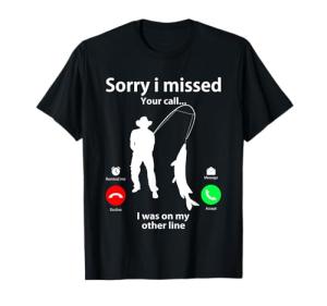 “Busy Fishing? Classic Tee for Anglers”