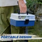 THKFISH 400PCS Fishing Lures Accessories Kit with Large 3-Layer Tackle Box Complete Freshwater Bass Fishing Gear Tools Set with Pliers, Fish Scale, Crankbait, Hooks, Weights Sinkers, Gift for Men