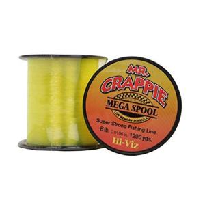 Lew's Mr. Crappie Mega Spool Monofilament Fishing Line, Low Memory and Stretch