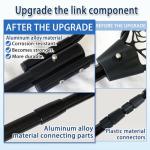 SEASPRO Rubber Fishing Net with Telescoping Handle Length: 59" Depth:19.7" Hoop: 23"x18" Silicone Extendable Aluminum Alloy Large Pier/Fly/Kayak/Fishpond/Crab/Saltwater Landing Fish Net Fishing Gear