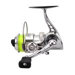 Mini Spinning Reel, 4.3:1 Gear Metal Fishing Reel, Small Compact Fishing Reel for Carp Bass Trout Fishing Ultra Smooth Powerful Spinning Fishing Reels with Reversible Handle, MN100