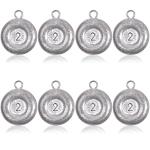 Disc Sinkers Fishing Weights Coin Sinkers Saltwater Surf Fishing Weights Bottom Fishing Drifting Trolling Catfishing Fishing Sinkers Weights Saltwater Tackle 1oz 2oz 3oz 4oz 5oz 6oz 8oz
