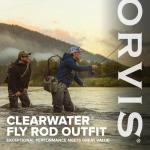 Orvis Clearwater Outfit - Fly Fishing Rod and Reel Combo (8'6" 5-wt) - Balanced, Smooth, and Responsive - Includes Arbor Reel, Fly Line, Backing, 4X Leader & Case