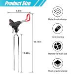 ReeMoo 2Pack Fishing Rod Holders - Bank & Ground Fishing Pole Holders, 360 Adjustable Universal Stand, Relax Your Hands