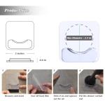 PREBENE Adhesive Shower Curtain Rod Holder, 4 Pcs Tension Rod Holders, No Drilling | Invisible Rod Retainer, Transparent Wall Mount Holder for Shower Curtain Rod(Rod Not Included)