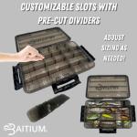 Baitium XTRAseal Waterproof Fishing Tackle Box Organizer, Tackle Boxes With Dividers, Fishing Box, Tacklebox for Fishing, 3600 Tackle Tray 3700, Plastic Storage Organizer, Fishing Gear - 3700