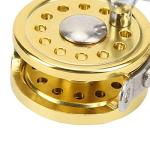 VBESTLIFE Mini Fishing Reel Keychain, Aluminum Alloy Fly Reel Key Ring Keychain Pendant Decorative Anglers