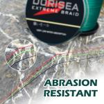 Dorisea Extreme Braid 100% Pe Black Braided Fishing Line 109Yards-2187Yards 6-550Lb Test Fishing Wire Fishing String Incredible Superline Zero Stretch (100m/109Yards 20lb/0.20mm)