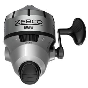 Zebco 888 Spincast Fishing Reel, Size 80 Reel, Changeable Right- or Left-Hand Retrieve, Pre-Spooled with 25-Pound Zebco Fishing Line, Stainless Steel Front Cover, Silver