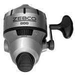 Zebco 888 Spincast Fishing Reel, Size 80 Reel, Changeable Right- or Left-Hand Retrieve, Pre-Spooled with 25-Pound Zebco Fishing Line, Stainless Steel Front Cover, Silver
