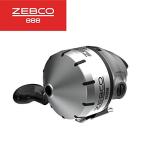 Zebco 888 Spincast Fishing Reel, Size 80 Reel, Changeable Right- or Left-Hand Retrieve, Pre-Spooled with 25-Pound Zebco Fishing Line, Stainless Steel Front Cover, Silver